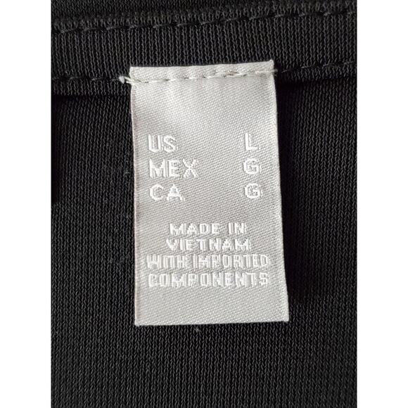 LIZ CLAIBORNE Women's Black Long Sleeve Blouse Sz L - Picture 8 of 10